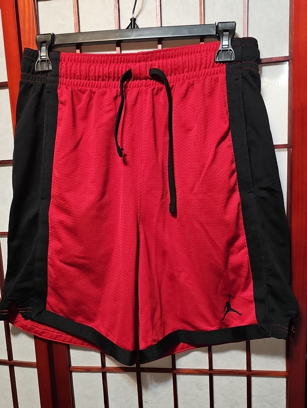 Jordan Red and Black Athletic Basketball Shorts